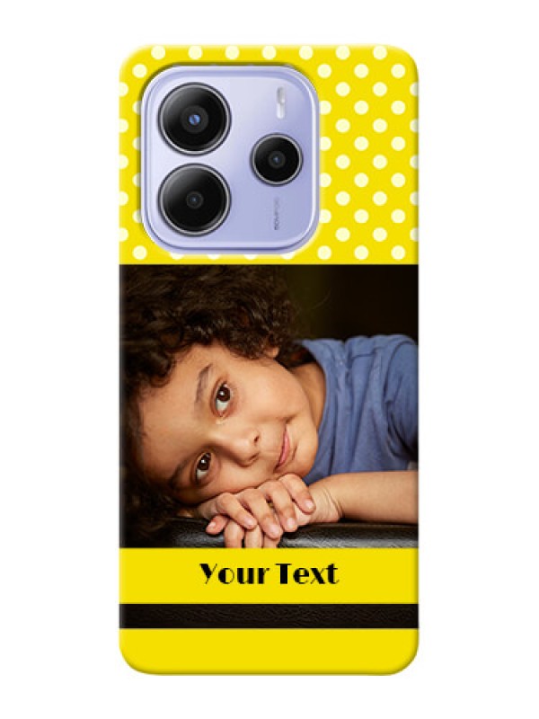 Custom Xiaomi Redmi Note 14 se Custom Hard Phone Case - Bright Yellow Case Design