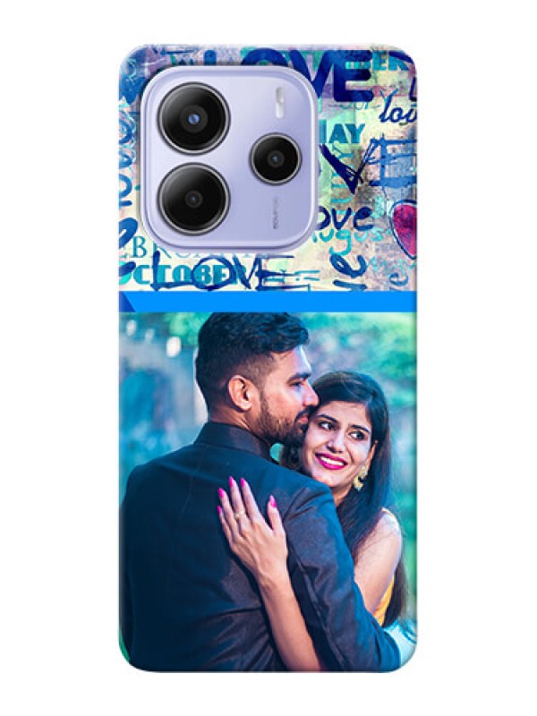 Custom Xiaomi Redmi Note 14 se Custom Hard Phone Case - Colorful Love Design