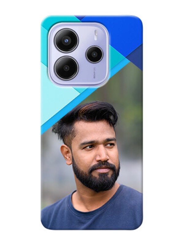 Custom Xiaomi Redmi Note 14 se Custom Hard Phone Case - Blue Pattern Design