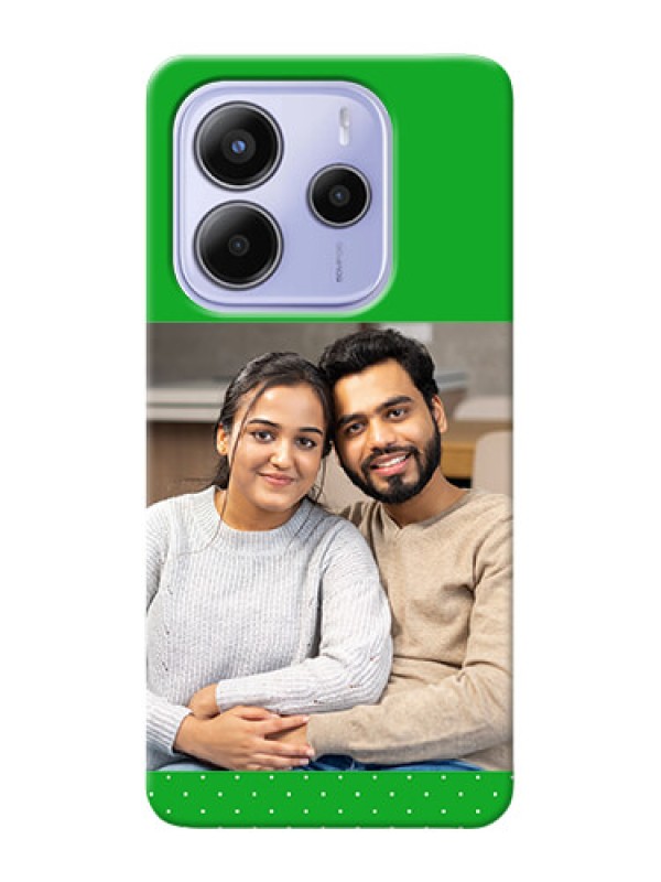 Custom Xiaomi Redmi Note 14 se Custom Hard Phone Case - Green Pattern Design