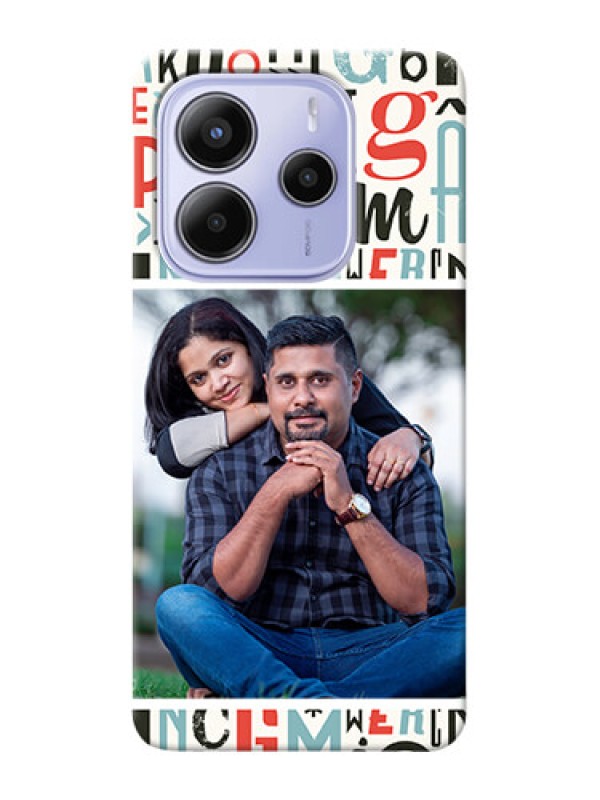 Custom Xiaomi Redmi Note 14 se Custom Hard Phone Case - Alphabet Design