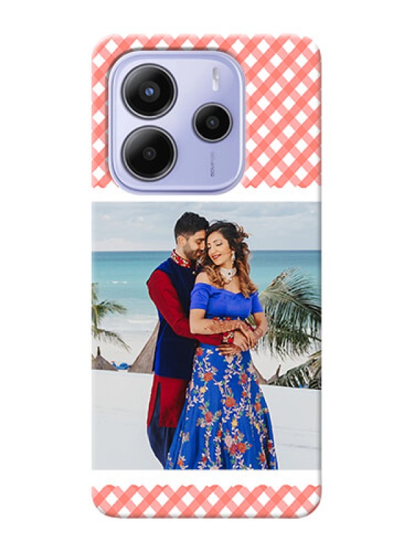 Custom Xiaomi Redmi Note 14 se Custom Hard Phone Case - Pink Pattern Design