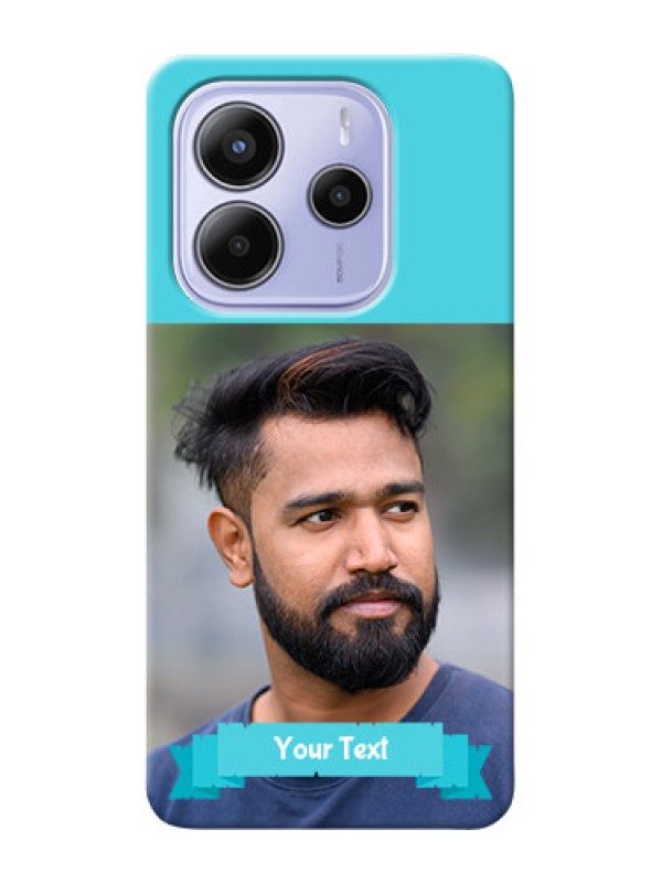 Custom Xiaomi Redmi Note 14 se Custom Hard Phone Case - Blue Color Design