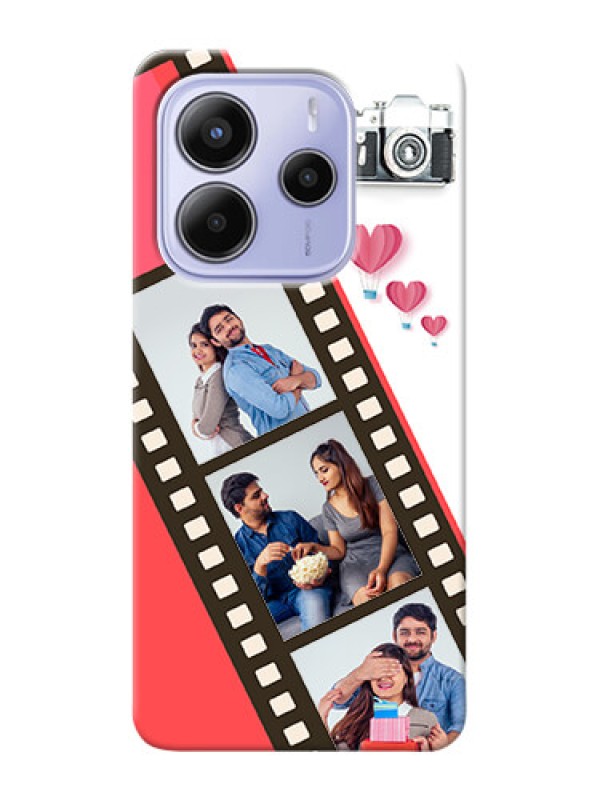 Custom Xiaomi Redmi Note 14 se Custom Hard Phone Case - 3 Image Holder With Film Reel
