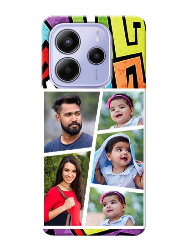 Custom Xiaomi Redmi Note 14 se Custom Hard Phone Case - Graffiti Pattern Design