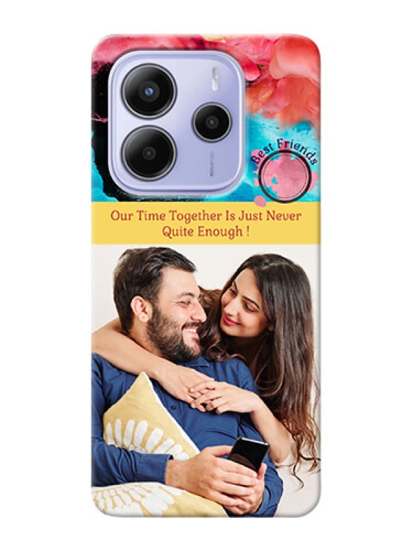 Custom Xiaomi Redmi Note 14 se Custom Hard Phone Case - Quote With Acrylic Painting Design