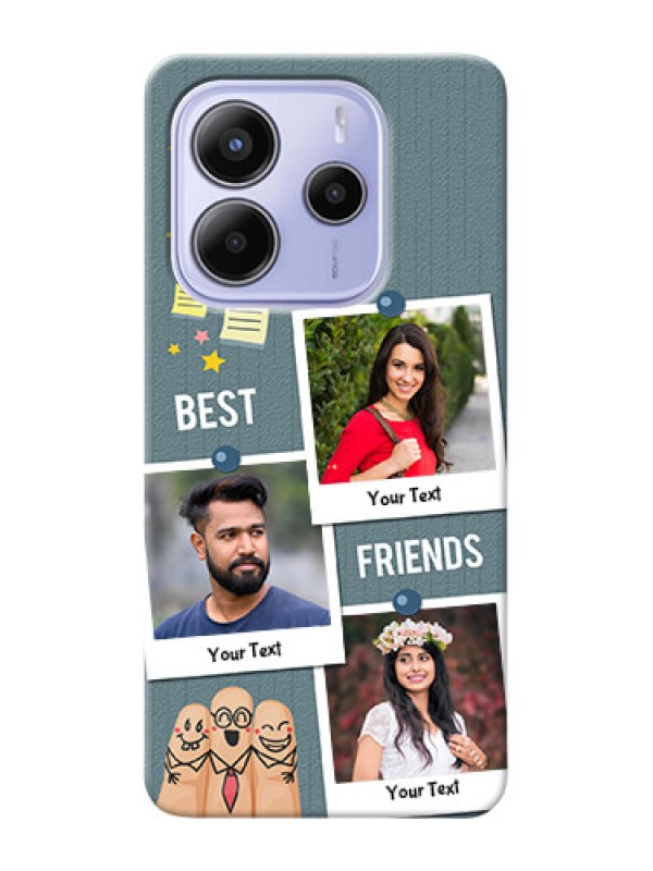 Custom Xiaomi Redmi Note 14 se Custom Hard Phone Case - Sticky Frames And Friendship Design