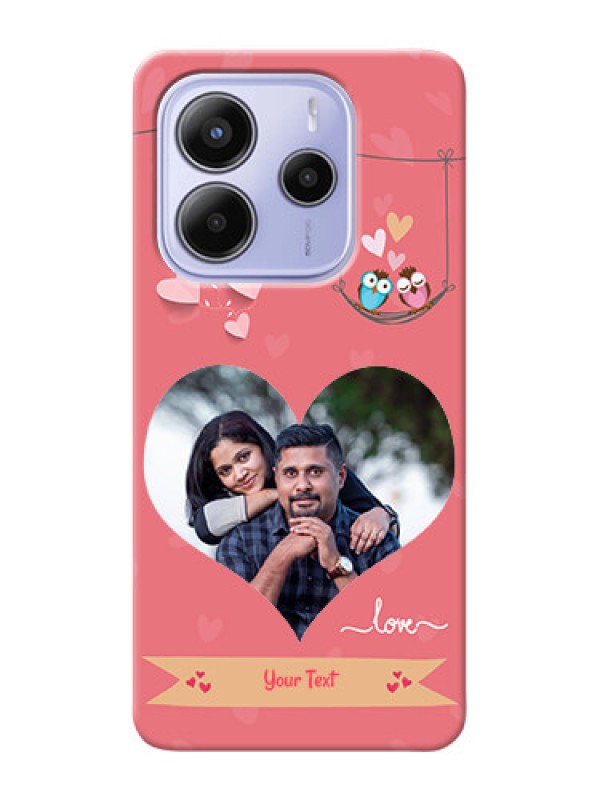 Custom Xiaomi Redmi Note 14 se Custom Hard Phone Case - Peach Color Love Design