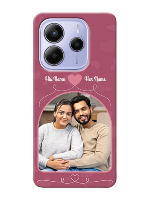 Custom Xiaomi Redmi Note 14 se Custom Hard Phone Case - Love Floral Design