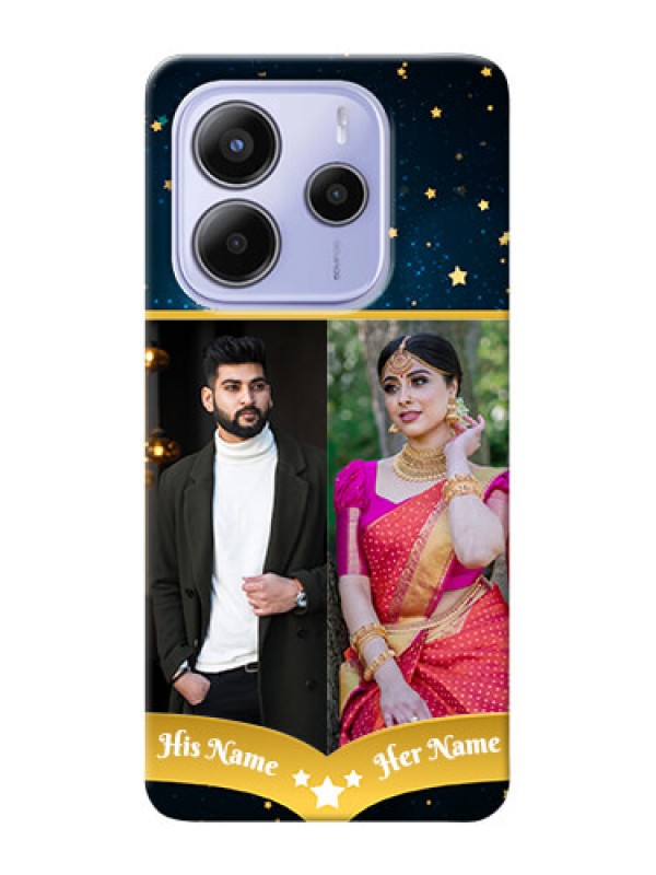 Custom Xiaomi Redmi Note 14 se Custom Hard Phone Case - Galaxy Stars Backdrop Design