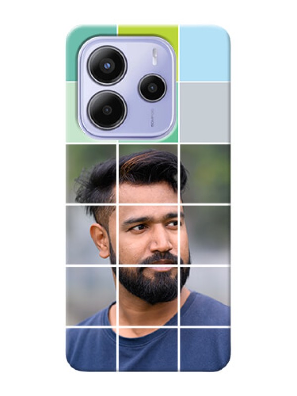 Custom Xiaomi Redmi Note 14 se Custom Hard Phone Case - With White Box Pattern