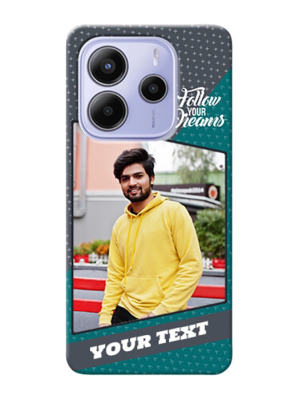 Custom Xiaomi Redmi Note 14 se Custom Hard Phone Case - Background Pattern Design With Quote