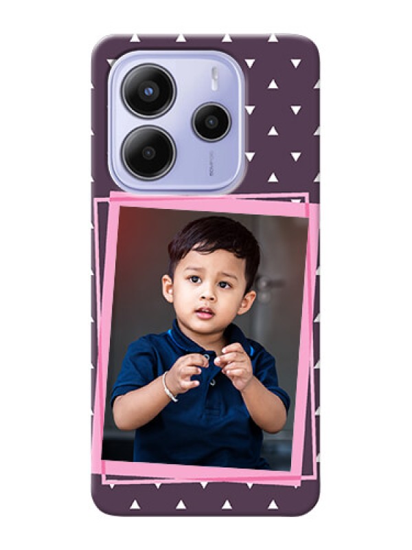 Custom Xiaomi Redmi Note 14 se Custom Hard Phone Case - Triangle Pattern Dotted Design