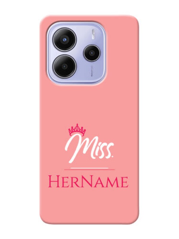 Custom Xiaomi Redmi Note 14 se Custom Hard Phone Case - Mrs With Name Design