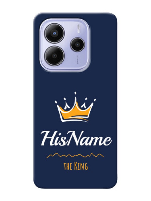 Custom Xiaomi Redmi Note 14 se Custom Hard Phone Case - King With Name Design