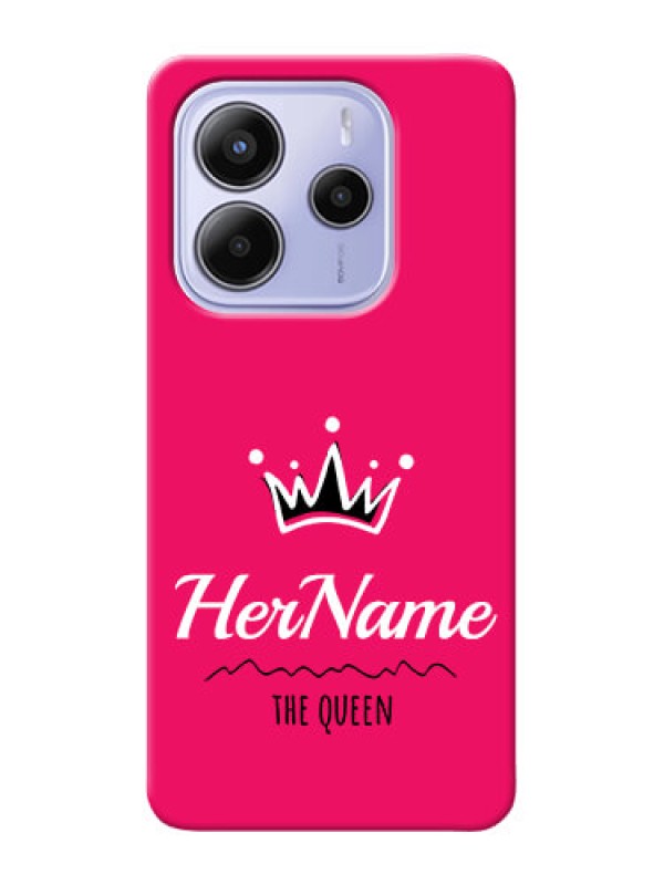 Custom Xiaomi Redmi Note 14 se Custom Hard Phone Case - Queen With Name Design
