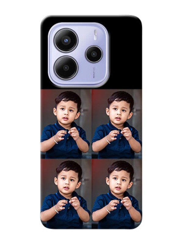 Custom Xiaomi Redmi Note 14 se Custom Hard Phone Case - 4 Image Holder Design