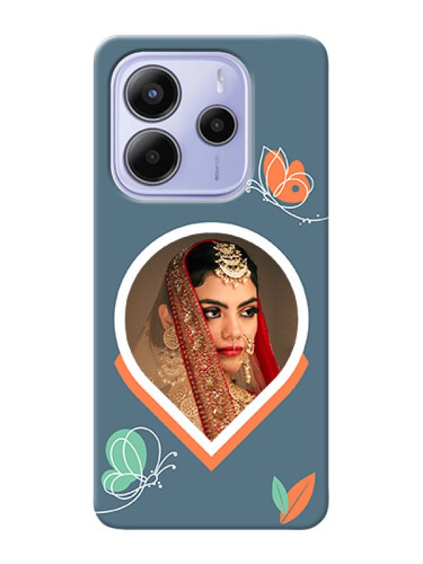 Custom Xiaomi Redmi Note 14 se Custom Hard Phone Case - Droplet Butterflies Design