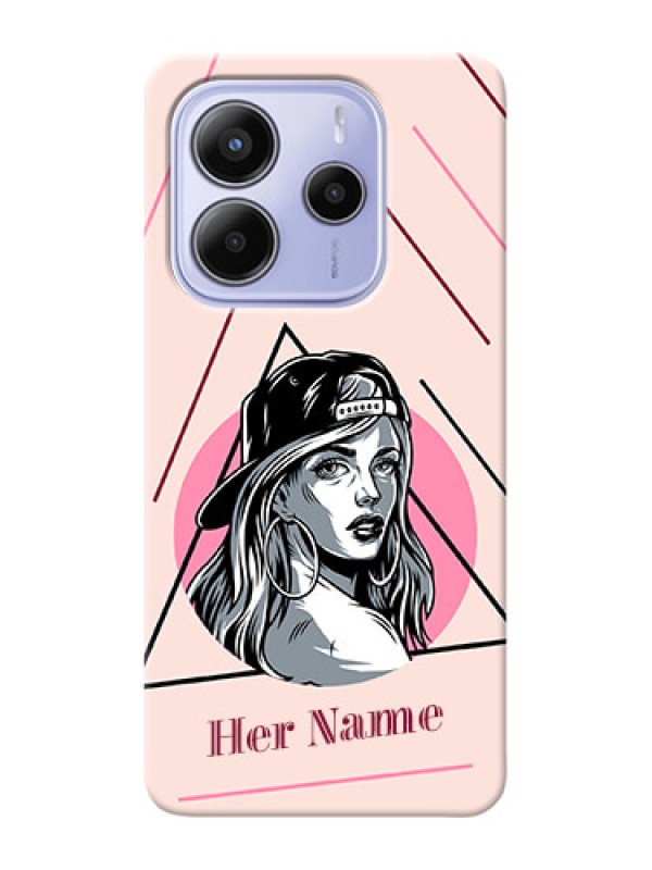 Custom Xiaomi Redmi Note 14 se Custom Hard Phone Case - Rockstar Girl Design