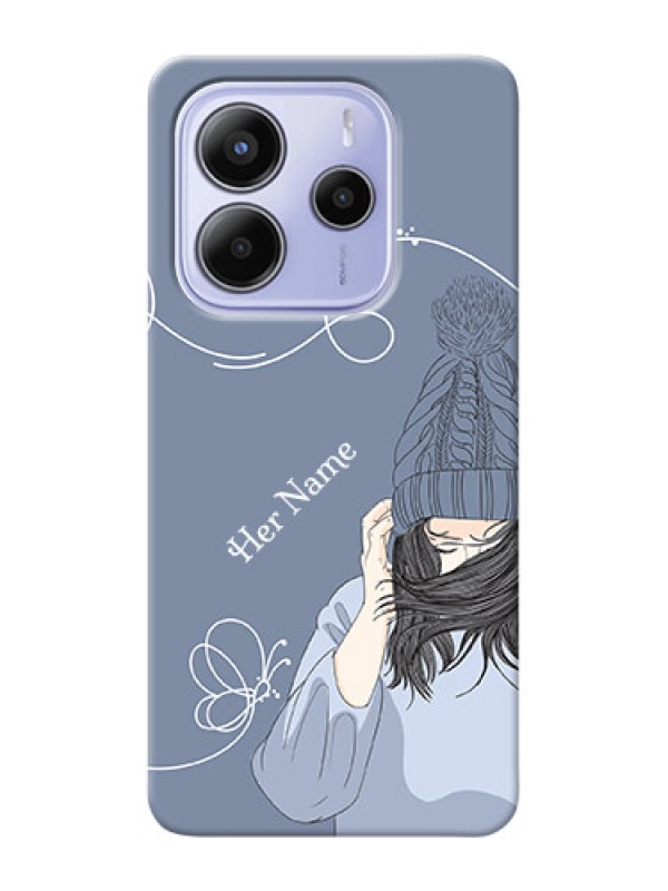 Custom Xiaomi Redmi Note 14 se Custom Hard Phone Case - Girl In Winter Outfit Design