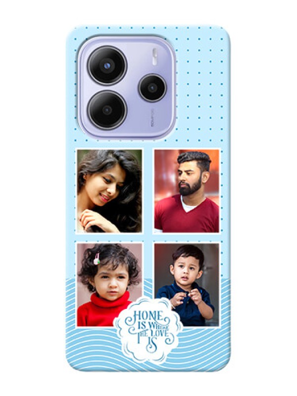 Custom Xiaomi Redmi Note 14 se Custom Hard Phone Case - Cute Love Quote With 4 Pic Upload Design