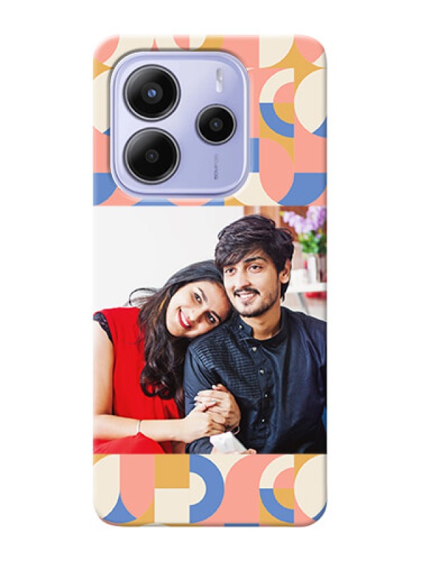 Custom Xiaomi Redmi Note 14 se Custom Hard Phone Case - Semi - Circle Maze Pattern Design