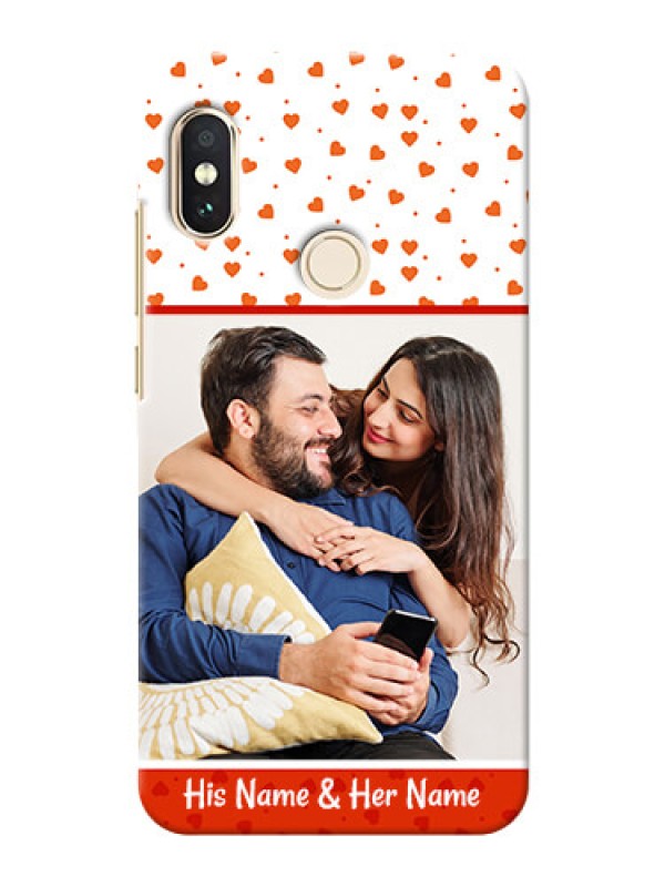 Custom Redmi Note 5 Pro Phone Back Covers: Orange Love Symbol Design