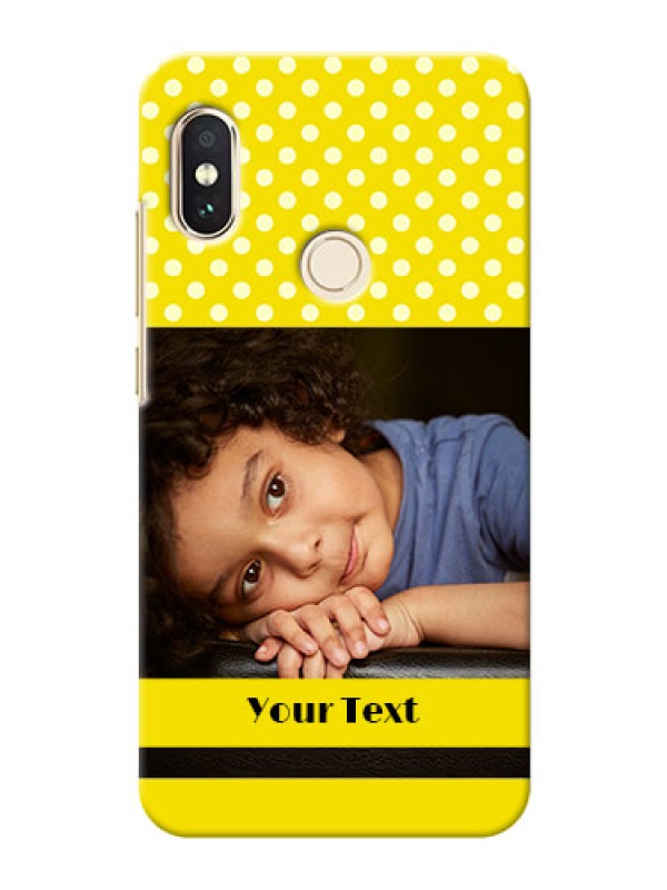Custom Redmi Note 5 Pro Custom Mobile Covers: Bright Yellow Case Design