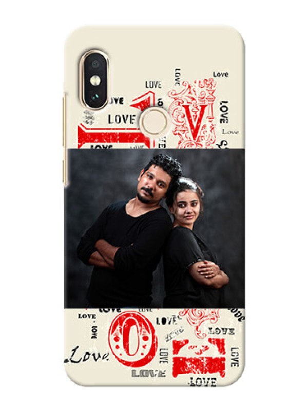 Custom Redmi Note 5 Pro mobile cases online: Trendy Love Design Case