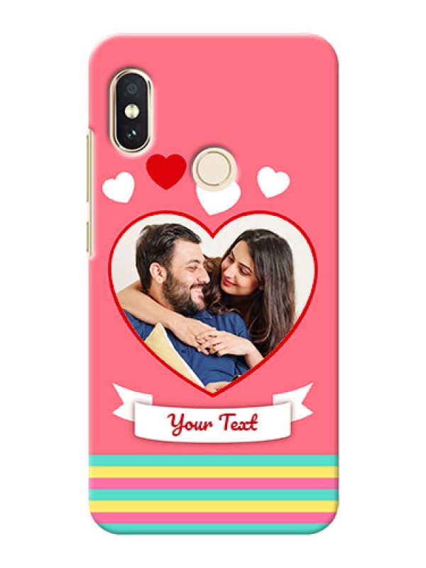 Custom Redmi Note 5 Pro Personalised mobile covers: Love Doodle Design