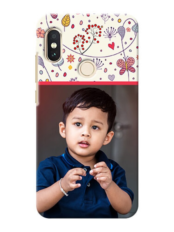 Custom Redmi Note 5 Pro phone back covers: Premium Floral Design
