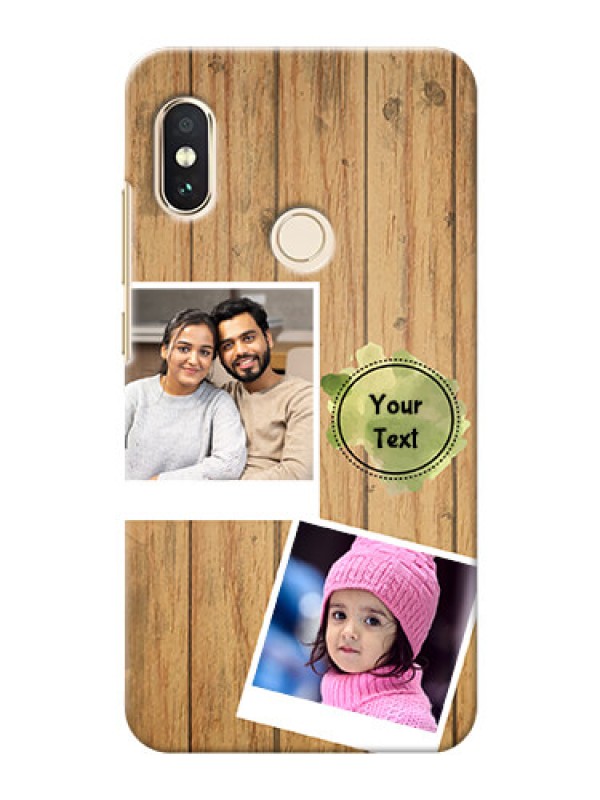 Custom Redmi Note 5 Pro Custom Mobile Phone Covers: Wooden Texture Design