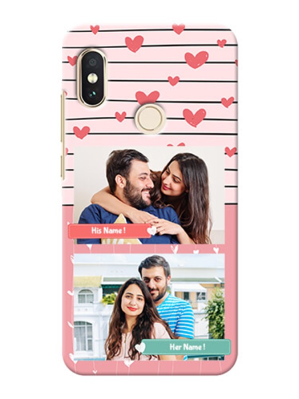 Custom Redmi Note 5 Pro custom mobile covers: Photo with Heart Design