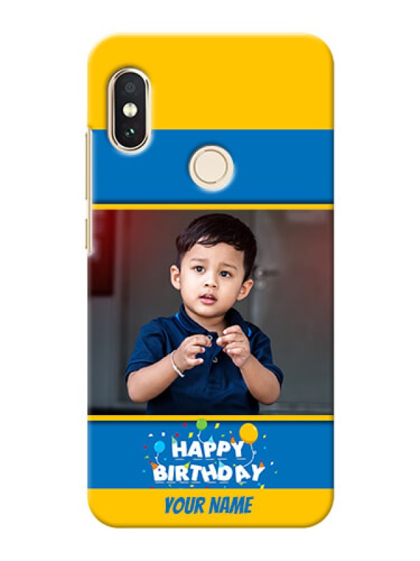 Custom Redmi Note 5 Pro Mobile Back Covers Online: Birthday Wishes Design