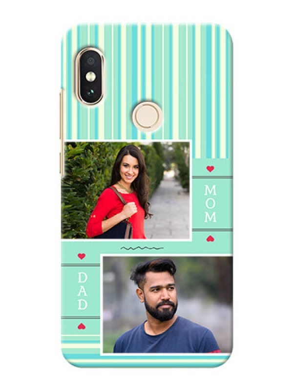 Custom Redmi Note 5 Pro custom mobile phone covers: Mom & Dad Pic Design