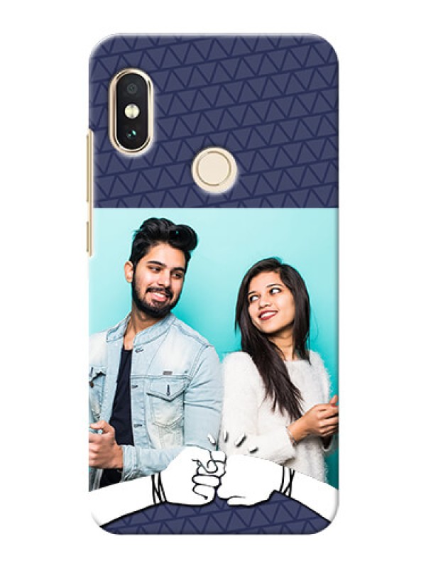 Custom Redmi Note 5 Pro Mobile Covers Online with Best Friends Design  