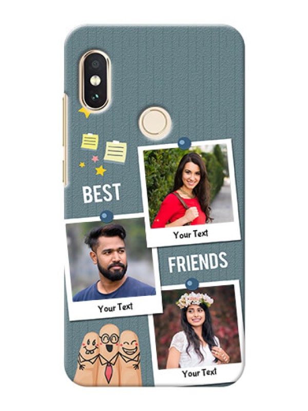 Custom Redmi Note 5 Pro Mobile Cases: Sticky Frames and Friendship Design