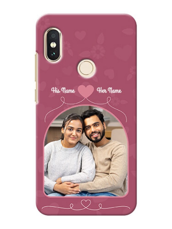 Custom Redmi Note 5 Pro mobile phone covers: Love Floral Design