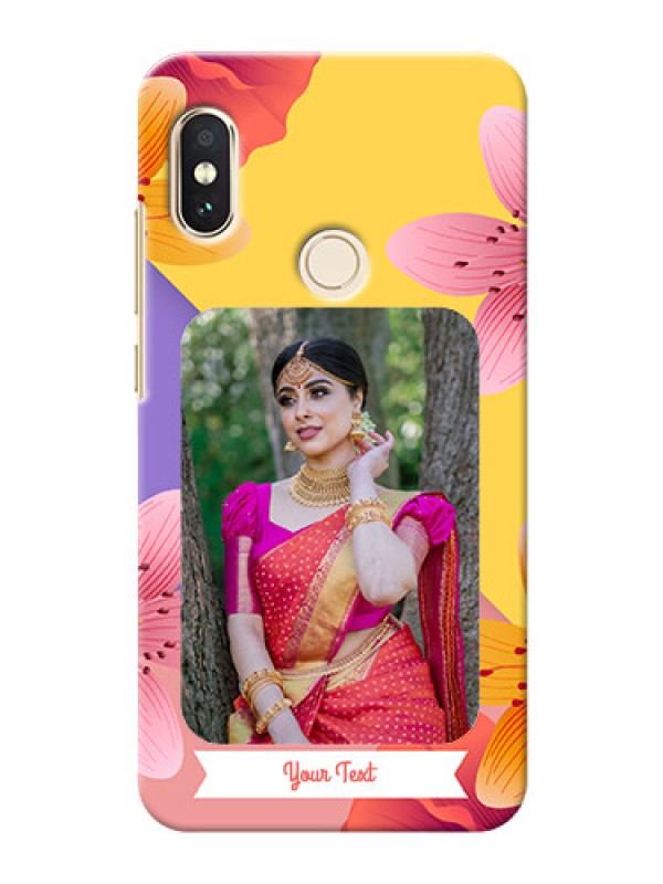 Custom Redmi Note 5 Pro Mobile Covers: 3 Image With Vintage Floral Design