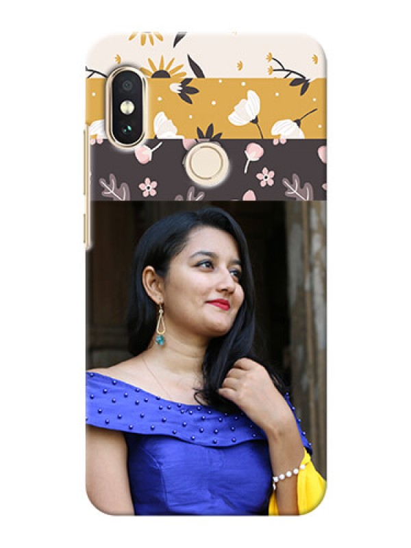 Custom Redmi Note 5 Pro mobile cases online: Stylish Floral Design