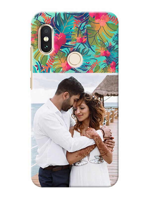 Custom Redmi Note 5 Pro Personalized Phone Cases: Watercolor Floral Design