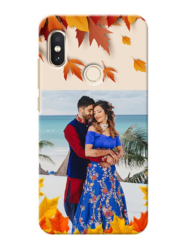 Custom Redmi Note 5 Pro Mobile Phone Cases: Autumn Maple Leaves Design