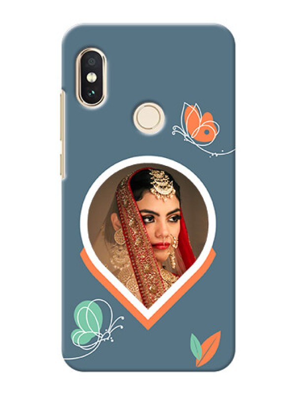 Custom Redmi Note 5 Pro Custom Mobile Case with Droplet Butterflies Design