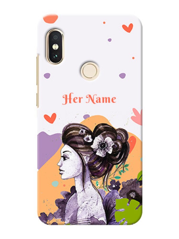 Custom Redmi Note 5 Pro Custom Mobile Case with Woman And Nature Design