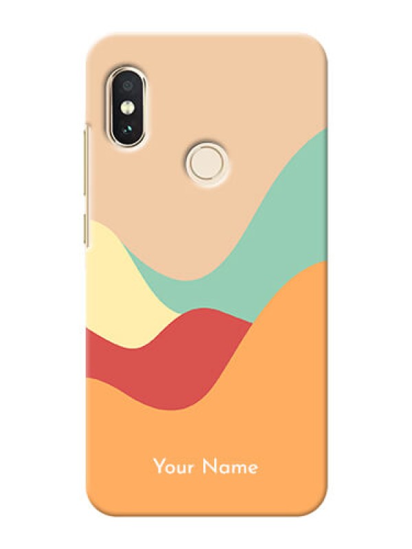 Custom Redmi Note 5 Pro Custom Mobile Case with Ocean Waves Multi-colour Design