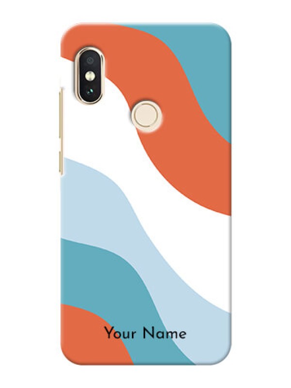 Custom Redmi Note 5 Pro Mobile Back Covers: coloured Waves Design