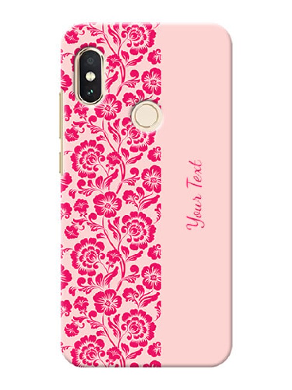 Custom Redmi Note 5 Pro Phone Back Covers: Attractive Floral Pattern Design