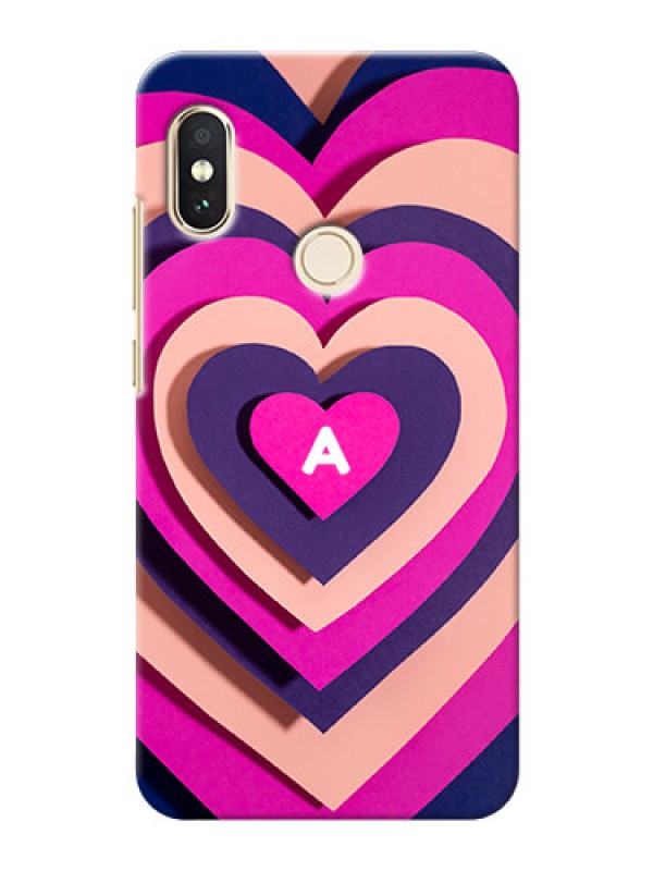 Custom Redmi Note 5 Pro Custom Mobile Case with Cute Heart Pattern Design