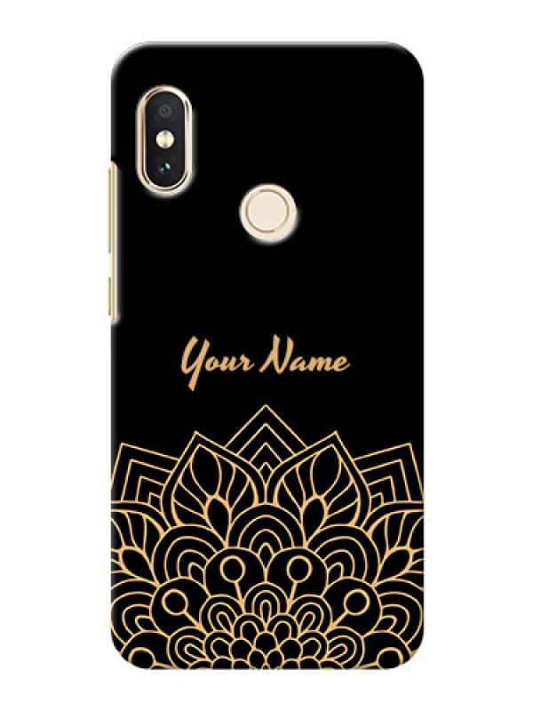 Custom Redmi Note 5 Pro Back Covers: Golden mandala Design