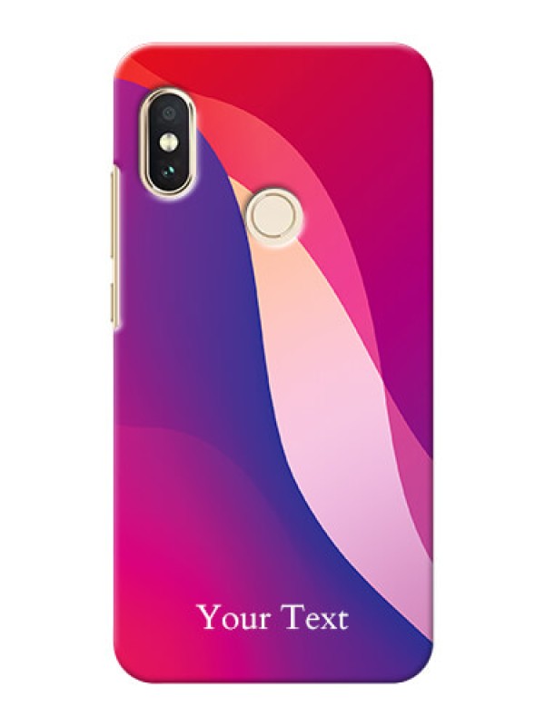 Custom Redmi Note 5 Pro Mobile Back Covers: Digital abstract Overlap Design